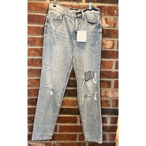 Pistola Presley High Rise Relaxed Roller Jeans Distressed 26 NWT P6626KEE-PTM